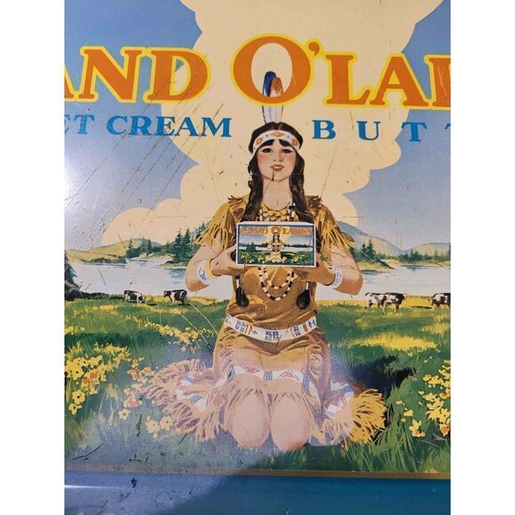 Vintage Retired Logo Land O' Lakes Serving Tray - Picture 4 of 9